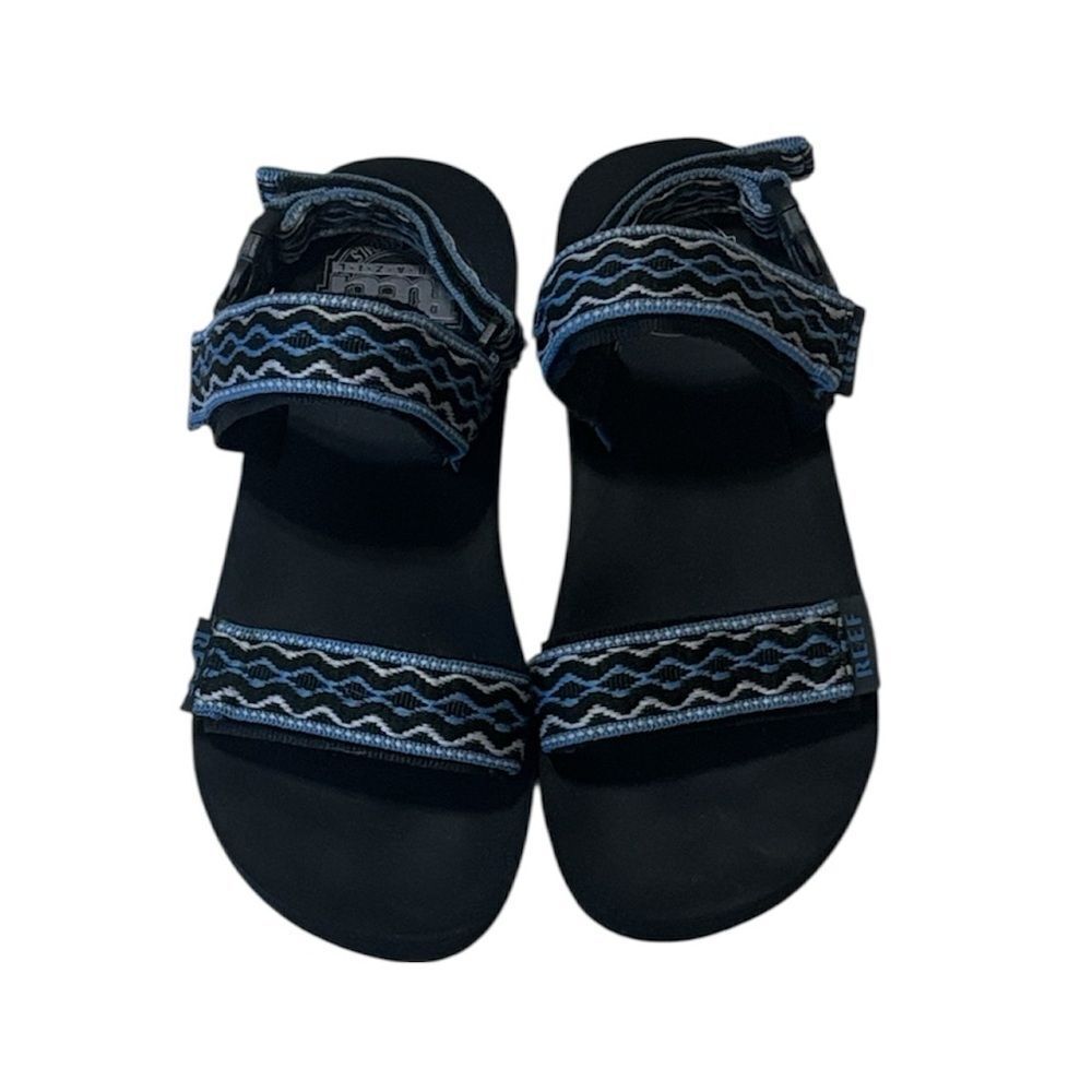 Reef Black and Blue men’s Sandals, beach, hiking, 8
